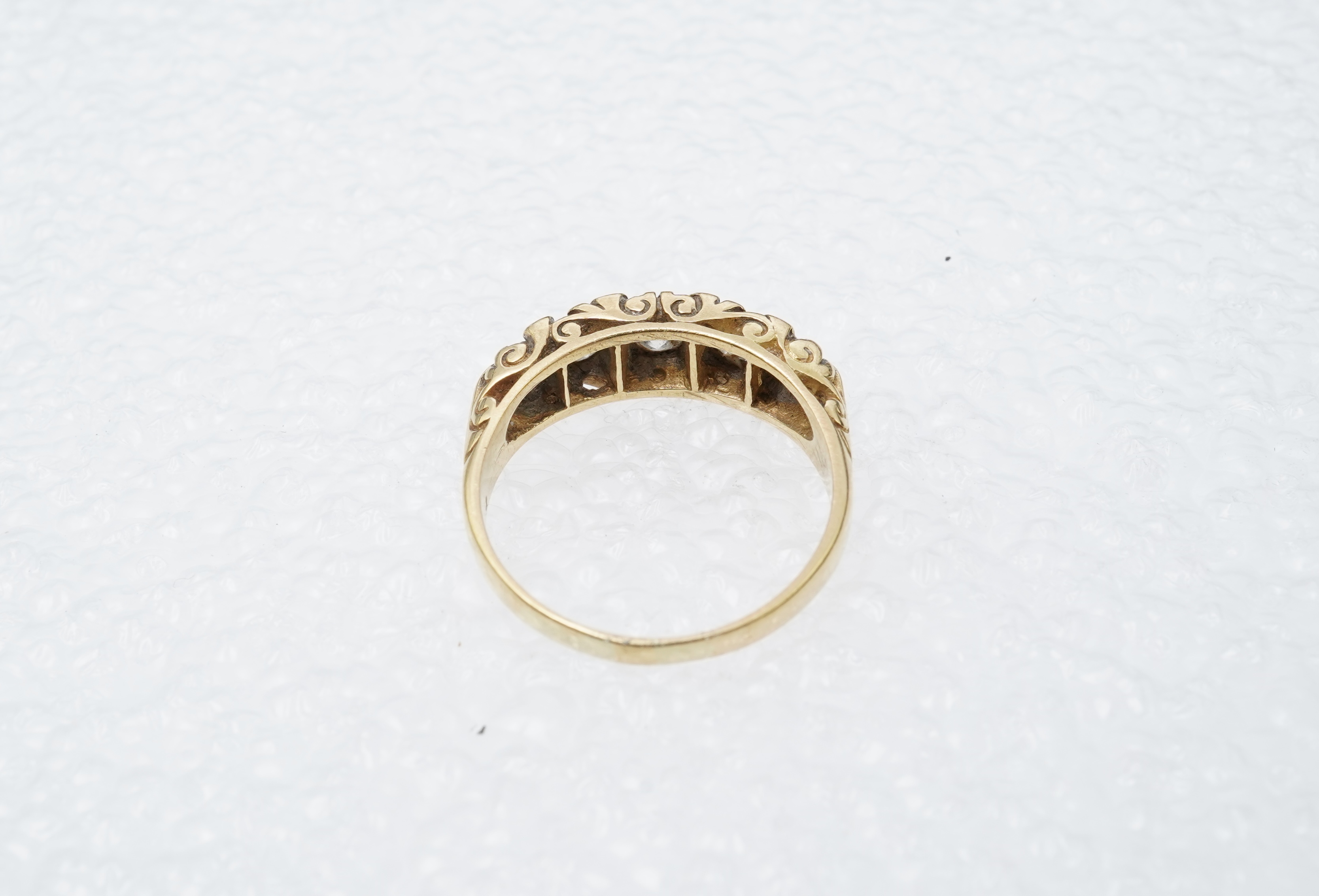 A five-stone diamond ring